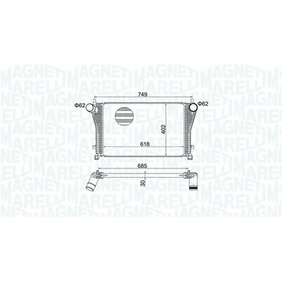 Chladič plniaceho vzduchu MAGNETI MARELLI 351319205370