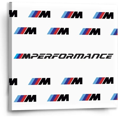 Sablio Obraz MPERFORMANCE biely vzor - 50x50 cm