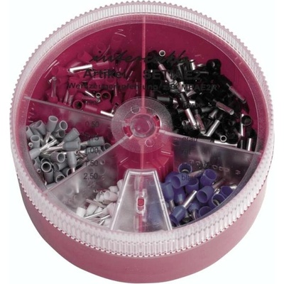 Intercable 181385 sada dutiniek 0.5 mm², 0.75 mm², 1 mm², 1.5 mm², 2.5 mm² modrá, žltá, červená, biela 400 dielov
