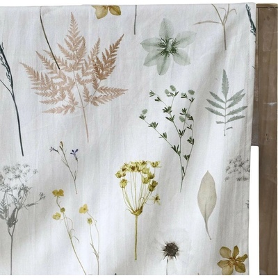 Chic Antique Krémový bavlna obrus s divokými kvetmi Aix Wild Flowers 140x240 cm