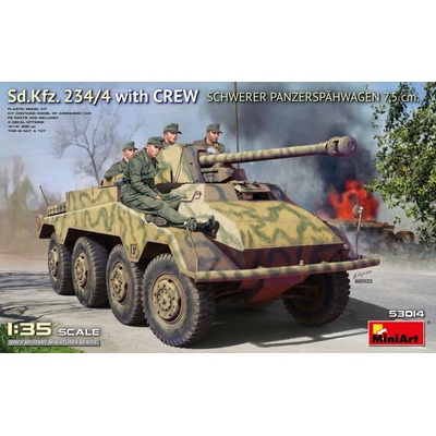 MiniArt Sd.Kfz.234/4 Schwerer Panzerspähwagen 7.5cm w/ Crew 1:35