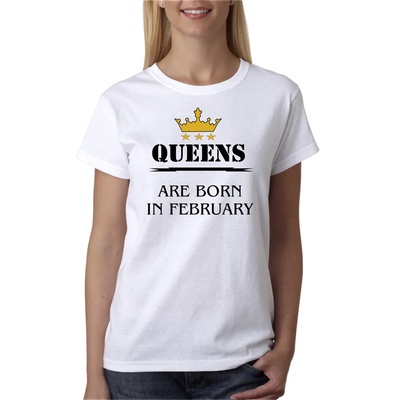 Fruit of the Loom Тениска с надпис - Queens are born