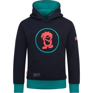 TROLLKIDS Детски суичър Trollkids Kid's Troll Sweater Hoodie - Black / Dark Cyan - размер 128 (EU) (704-2046-3116)