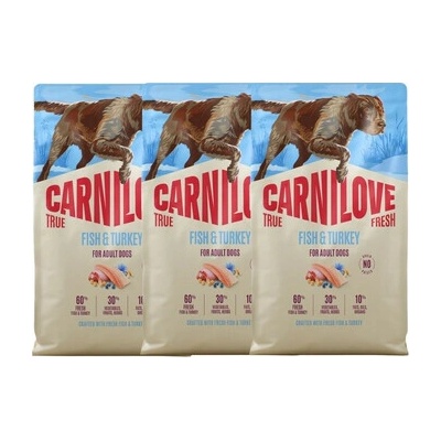 Carnilove True Fresh Dog Fish & Turkey for Adult All Breeds 3 x 4 kg