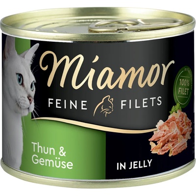 Miamor - Бонус опаковка Miamor крехки филета 12 x 185 г: риба тон и зеленчуци в желе