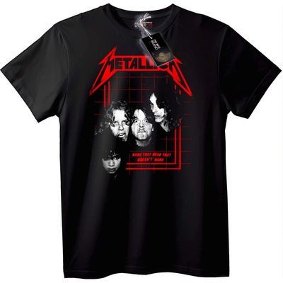 NOONEBRAND Тениска Metallica 'Бандата, която Чете' - 4XL, Black