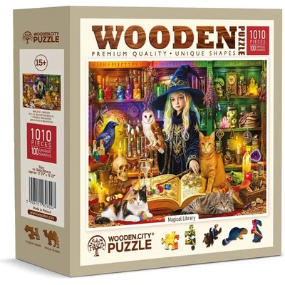 WOODEN CITY Drevené Magická knižnica 1010 dielov
