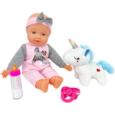 Wiky Bábika s jednorožcom 30 cm