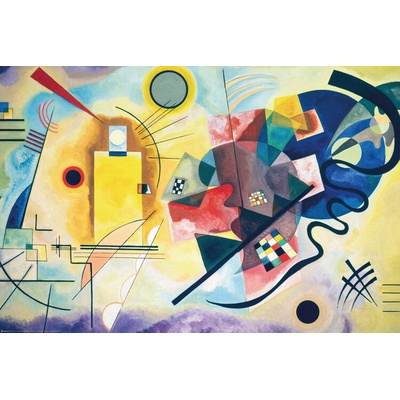 Plagát, Obraz - Wassily Kandinsky - Yellow, Red, Blue, 91.5 × 61 cm