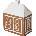 Kähler Лампион за свещи Gingerbread Lighthouse M (693523)