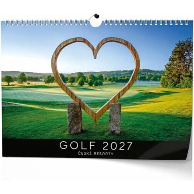 Golf české resorty nástěnný 2026
