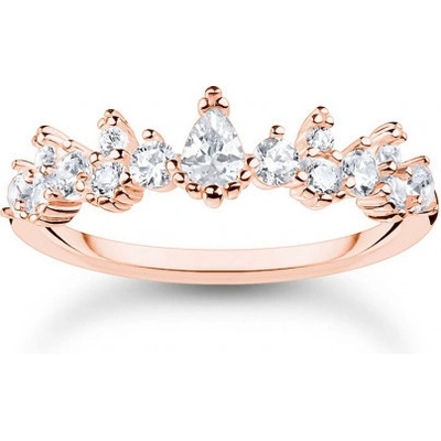Thomas Sabo Prsten Ice crystals rose gold TR2415 416 14