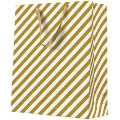 PAW 3 Dárková taška PAW Stripes Gold 26,5x13x33,5