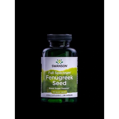 Swanson Pískavice Fenugreek Seed 610 mg 90 kapslí
