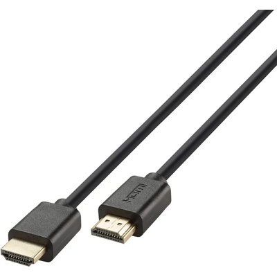 Кабел Vivanco 45551, от HDMI(м) към HDMI(м), 2m, 4K@120Hz / 8K@60Hz / до 10K, позлатени конектори, черен (45551)