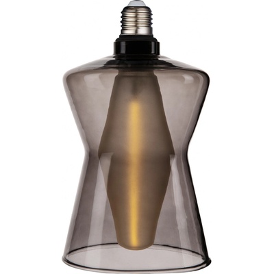 Nordlux LED žárovka Cone 4W E27 2700K dymová Dekorativní žárovky sklo, hliník IP20