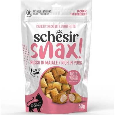 Schesir Cat Snax! pochúťka bravčové vankúšiky 60 g