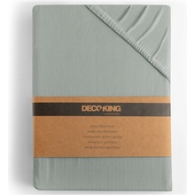 Bavlnené Jersey prestieradlo Amber sivé Decoking 120-140x200x30