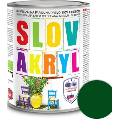 SLOVAKRYL Farba 0530 Zelený 0,75 kg