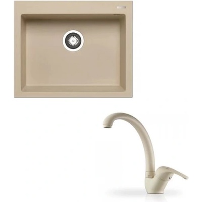 Pyramis Комплект мивка Истрос 61 х 50 със Смесител Мезо за кухня (070045011)