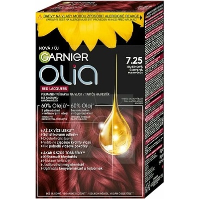 Garnier Olia permanentná farba na vlasy 7.25 rubínová červená