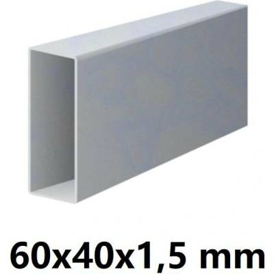 Pozinkovaný jeklový profil 60x40x1,5mm 6 m (JOKL-60x40x1.5-ZN-6)