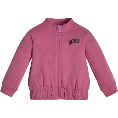 GUESS Розов суичър с цветен надпис Guess за момиче
