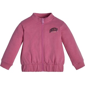 GUESS Розов суичър с цветен надпис Guess за момиче