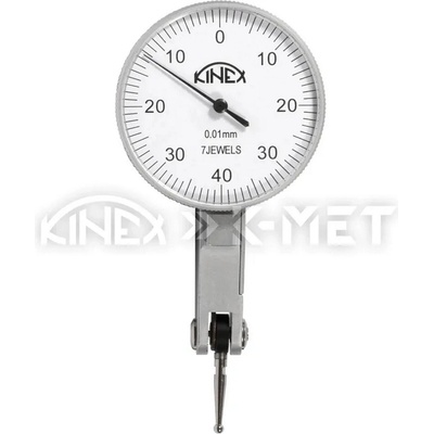 K-MET Индикаторен хоризонтален тестов часовник с карбиден накрайник K-MET 1156-02-222 - ±0.8 mm, 0.01 mm (1156-02-222)