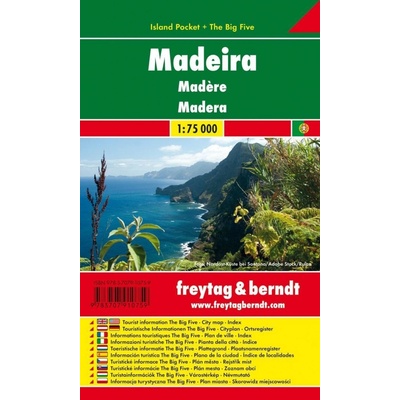 Automapa Madeira kapesní lamino