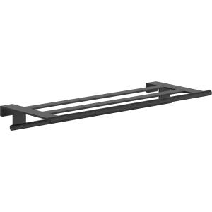 Hansgrohe AddStoris S - Рафт с държач за кърпа, дължина 66 см, матово черно 41781670 (41781670)
