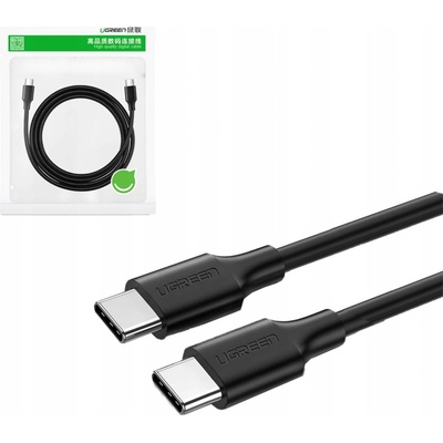 Ugreen 50996 USB-C, 2.0 (M) to USB-C, (M) 60 W/3 A Data, 0,5m, černý