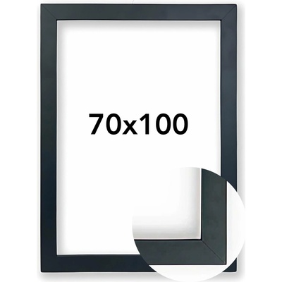 Fotorámeček Stuttgart Rozměr: 70 x 100 cm, Barva: Černá, Typ zasklení: Plexi