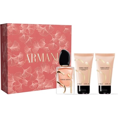 Armani Sì Armani Sì Intense EDP 50 ml + sprchový gel 50 ml + tělové mléko 50 ml