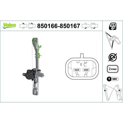 Zvedací zařízení oken VALEO 850167