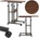 SPRINGOS Hf0061 мобилно бюро 73-85 x 40 x 80 cm (HF0061)