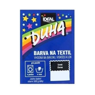 Duha 111433 Farba na textil 15g Čierna