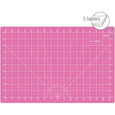 Řezací podložka TEXI PINK 45 x 30 cm 5vrstvá zesílená