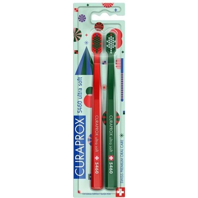 Curaprox CS 5460 Ultrasoft Vánoční edice zubní kartáček 2 ks