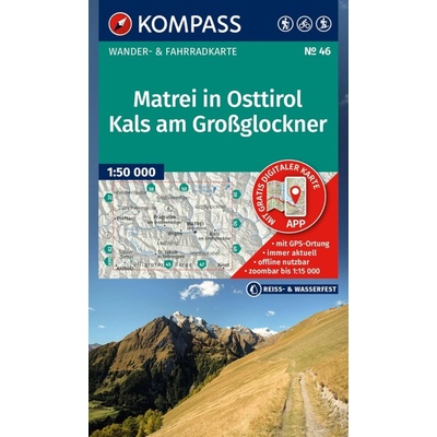 Matrei in Osttirol, Kals am Großglockner (Kompass - 46) - turistická mapa
