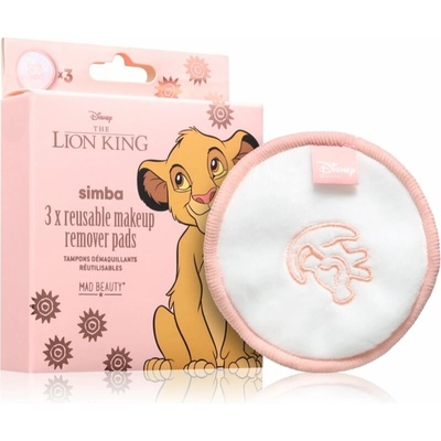 Mad Beauty Lion King Simba odličovacie tampóny z mikrovlákna 3 ks
