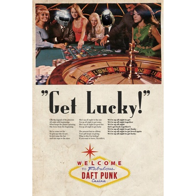 Plagát, Obraz - Ads Libitum - Get Lucky, 40 × 60 cm