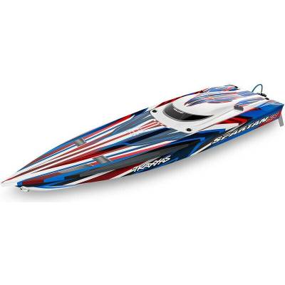 Traxxas Spartan SR, červená RC loď