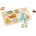 Teddies Пъзел/Вложка дъски животни 30 x 21см (00512134)