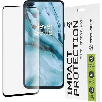 Techsuit OnePlus Nord 5G - 111D Пълно покритие / Пълно залепено стъкло - Черно