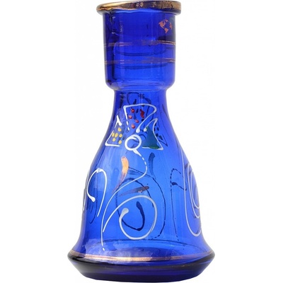 TopMark Váza 15 modrá malovaná – Zboží Dáma