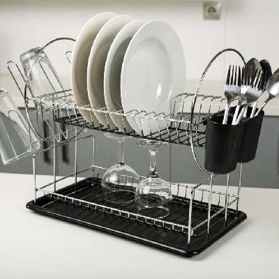 Odkapávač nád. 50x23,5x36cm 2patr. ACER, 5díl., kov/plast