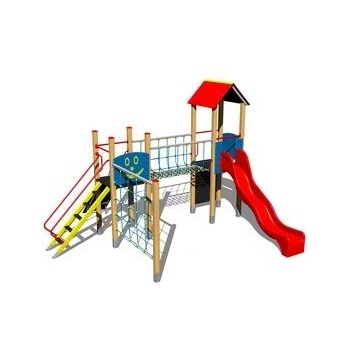 Playground zostava so šmýkačkou a šplhaním 4U238D-15