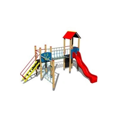Playground zostava so šmýkačkou a šplhaním 4U238D-15
