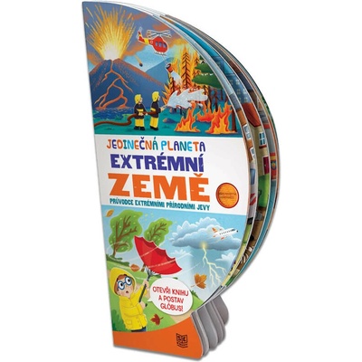 Jedinečná planeta - Extrémní země / Rozkládací kniha s pevnými listy ve tvaru globusu